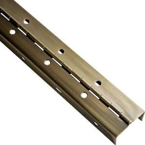   Full Wrap Around Piano Hinge, Antique Brass Plated: Home Improvement