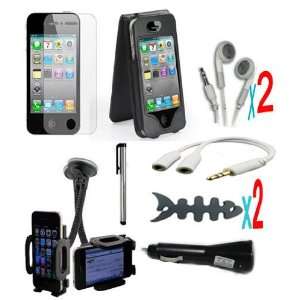   10 ACCESSORY CAR CHARGER BUNDLE FOR IPHONE 4 4G VERIZON Electronics
