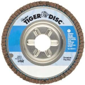 Weiler Tiger Abrasive Flap Disc, Type 29, Round Hole, Aluminum Backing 