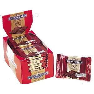 Ghirardelli Dark Chocolate 60% Cocoa, 0.9 Ounce Squares (Pack of 22)