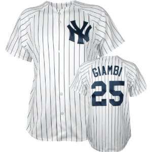  Jason Giambi Majestic MLB Home Pinstripe Replica New York 