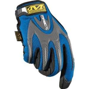  Mechanix Wear M Pact Gloves , Color Black/Blue, Size Sm 