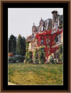 VICTORIAN HOUSE 8~counted cross stitch pattern #523~BUILDINGS Chart 