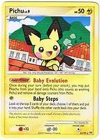 PICHU 25/99 Rare Platinum Arceus Pokemon card new and unplayed Baby 