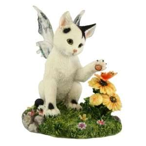  Darby Faerie Glen white fairy cat figuerine