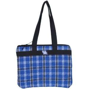  NCAA Kentucky Wildcats Ladies Royal Blue Plaid Quilted 