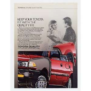  1989 Toyota Genuine Sheet Metal Quality Fit Print Ad 