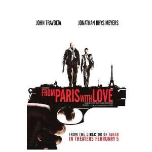  From Paris with Love Original Movie Poster, 27 x 40 