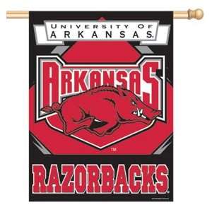  University of Arkansas Razorback Vertical House Flag 