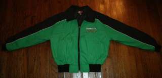   JACKET Coat L lined/embroidered/car/mechanic/green&black/NEW  
