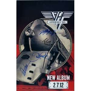 Van Halen Classic Rock Band Authentic Autographed 2012 Album Poster 