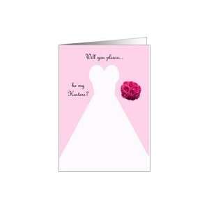  Invitation, Hostess Card in Pink, Wedding Gown Card 