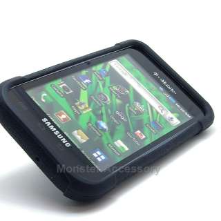 Black Amzer Jelly Soft Silicone Skin Gel Case Cover For Samsung Galaxy 