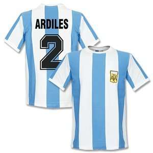   Argentina Home Retro Shirt + Ardiles 2 