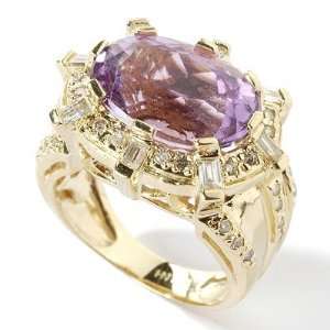  18K Gold Martha Rocha Kunzite & Diamond Ring Jewelry
