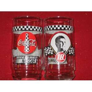    5 glasses Bobby Labonte Nascar Coke Glass