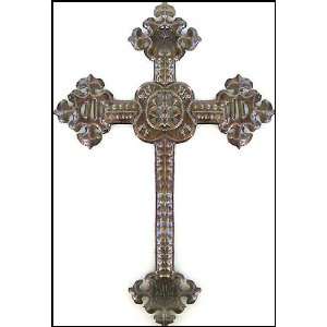  Large Decorative Cross Wall Hanging   Handcrafted Haitian 