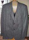 40R gray tweed Hardy Amies 100 wool sport coat  