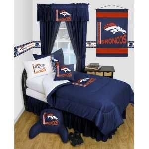  Denver Broncos NFL Locker Room Complete Bedroom Package 