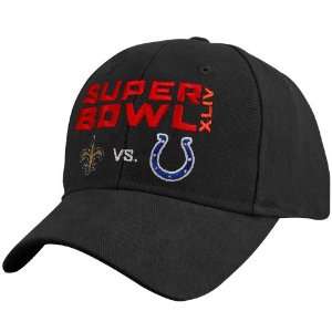  Colts vs. New Orleans Saints Black Super Bowl XLIV Bound Ares 