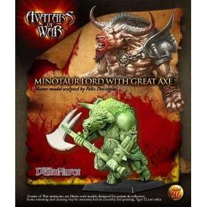    Avatars of War Minotaur Lord with Battle Axe Toys & Games