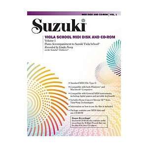 Suzuki Viola School MIDI Disk Acc./CD ROM, Volume 1 
