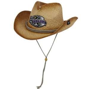 LSU Tigers Tan Crystal Cash Raffia Cowgirl Hat ()