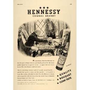 1937 Ad Hennessy Cognac Brandy 3 Star Natural France   Original Print 