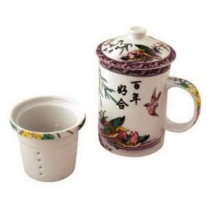 Exquisite Porcelain Tea / Coffee Cup W. Filter LG: Home 