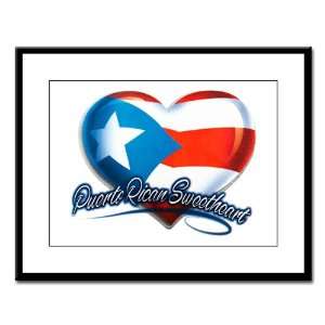   Framed Print Puerto Rican Sweetheart Puerto Rico Flag: Everything Else