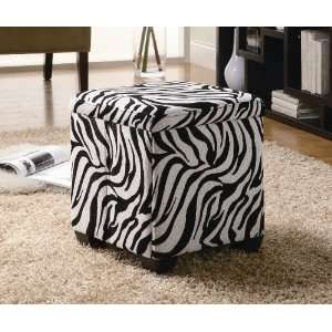   Print Fabric Upholstered Storage Ottoman by Coaster: Everything Else