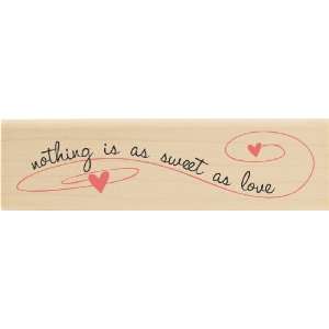  Verses Mounted Rubber Stamp, Sweet As Love Everything 