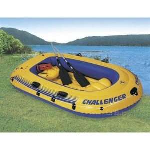 Intex Challenger 3 Inflatable Boat with Oars   Three Man Blow Up Raft 