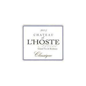  Chateau De Lhoste Blanc Classique 2006 750ML Grocery 