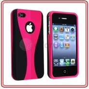 BLACK 3 PIECE HARD CASE COVER FOR APPLE IPHONE 4G NEW  