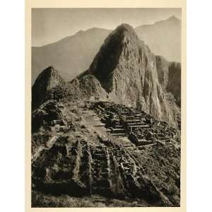 1935 Machu Picchu Lost City Inca Civilization Peru Ruin 