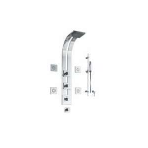  Graff Square Thermostatic Ski Shower Set with Body Sprays 