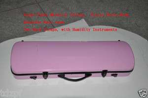   Violin Case Glass Fiber Light Strong Pink, Black, White,Yellow etc #G1