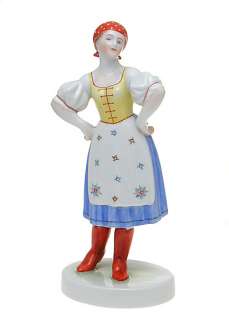 Herend   Hungarian Country Girl Figurine, Hungary  
