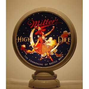  Nostalgic MILLER HIGH LIFE Beer Advertising Globe Reprod 