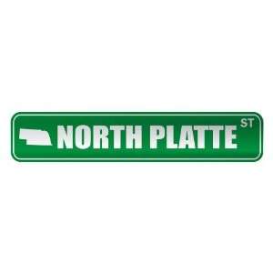     NORTH PLATTE ST  STREET SIGN USA CITY NEBRASKA