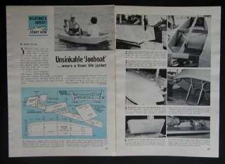 Jonboat Johnboat Unsinkable HowTo PLANS *easy build*  