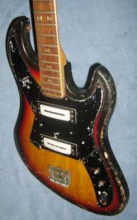 Vintage 60s Norma Teisco BURNS Type Bass Guitar Neck & Body JAPAN 