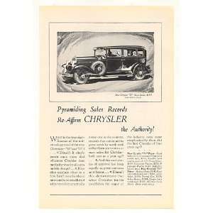 1928 Chrysler 75 Royal Sedan the Authority Print Ad: Home 