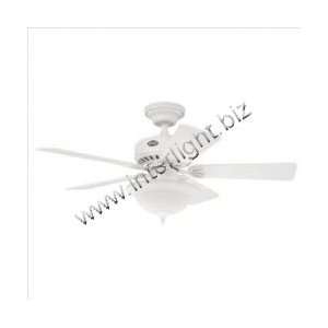 28039 AUBERVILLE 44 IN. WHITE WITH 5 WHITE/LIGHT OAK BLADES   FANS 