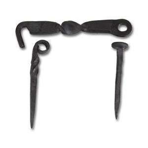  Hand Forged Cabin Hook Black Iron 4 1/2