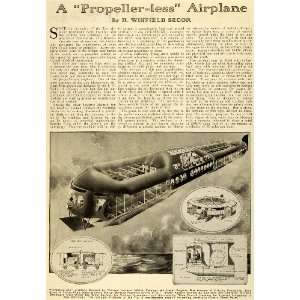  Futuristic Propeller Less Airplane Aviation Aircraft Engineering 