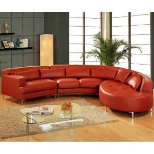  Ultra Modern Leather Sectional Sofa   COLOR SNOW WHITE 