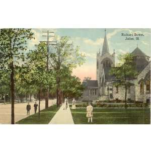   Vintage Postcard   Richard Street   Joliet Illinois: Everything Else