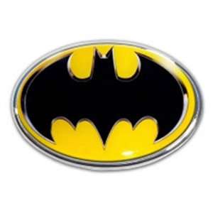 Batman Color Oval Symbol Chrome Auto Emblem The Dark Knight 2 in Lot 